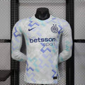 Maillot extérieur à manches longues de l'Inter Milan 2025-26, par Le 12 -ème Maillot, vue de face avec logo et détails du maillot