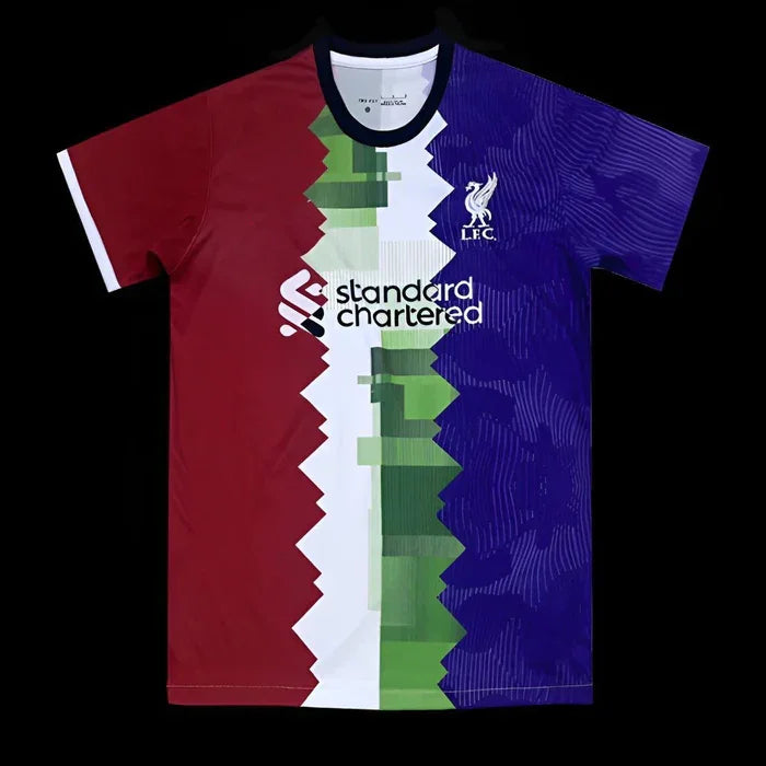 Maillot Liverpool saison 2023-2024 édition spéciale pré-match Le 12 -ème Maillot, maillot de football à manches courtes, vue frontale