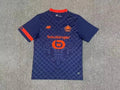 Maillot Lille foot 2023-2024 troisième, marque Le 12 -ème Maillot, jersey orange avec logo et détails sportifs.