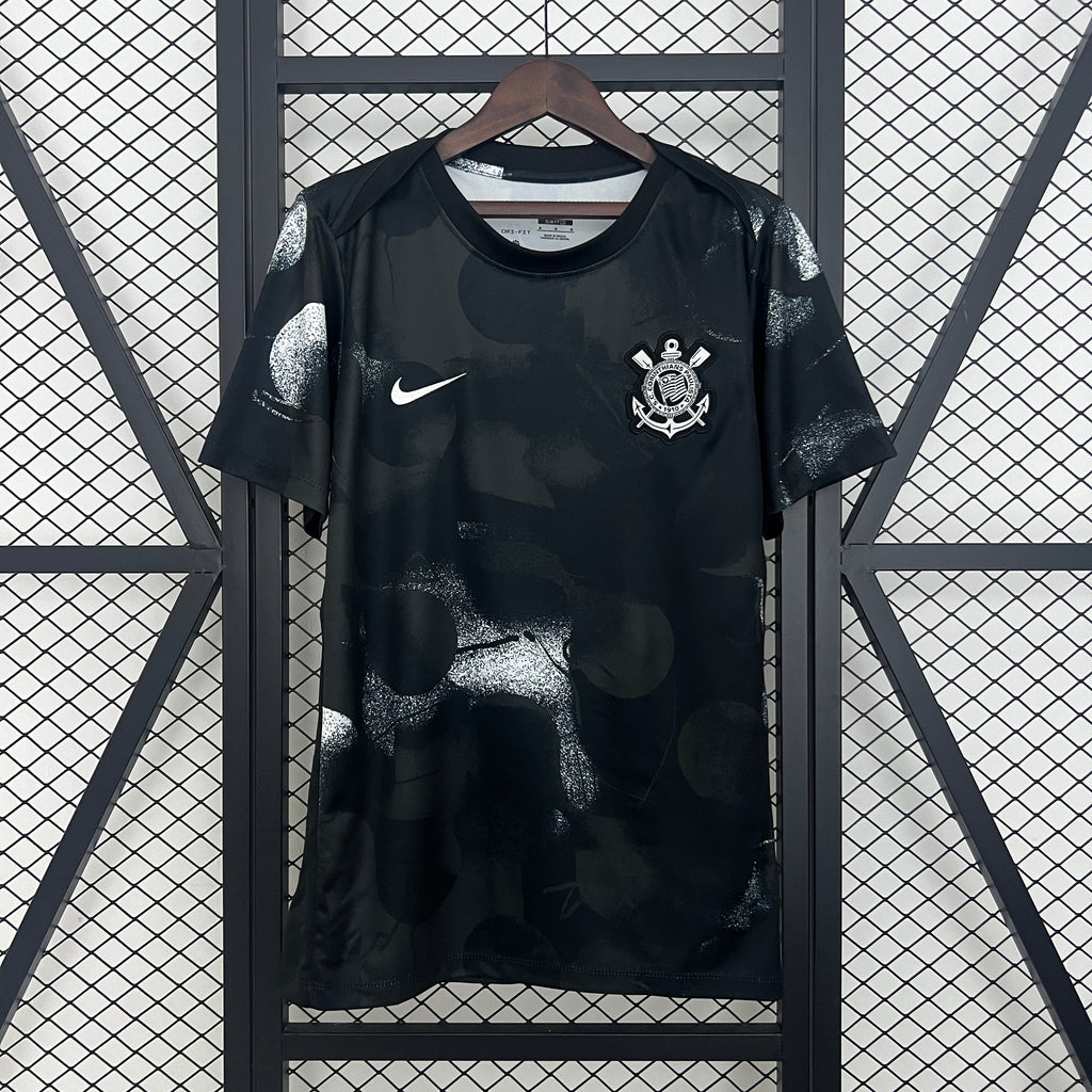 Maillot d'entraînement 25/26 Corinthians Le 12 -ème Maillot, maillot de sport avec logo officiel, vue de face.