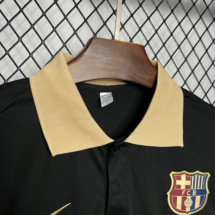 Maillot d'entraînement FC Barcelone 2024-2025 Le 12 -ème Maillot, maillot de football bleu et grenat, devant avec logo du club