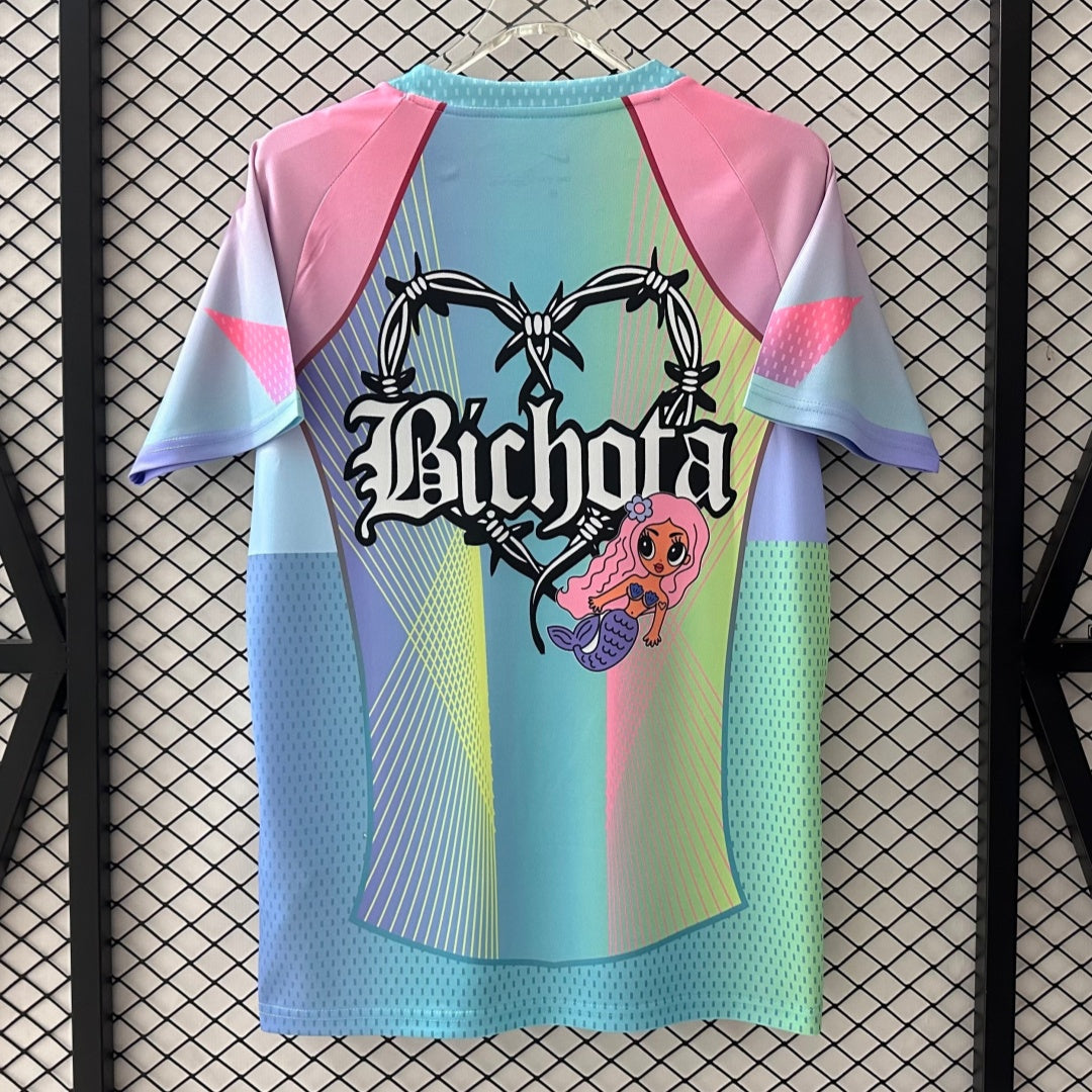 Maillot FC Barcelone bleu pour enfants 25/26 ans, fabriqué par Le 12 -ème Maillot, vu de face avec logo et détails du club.