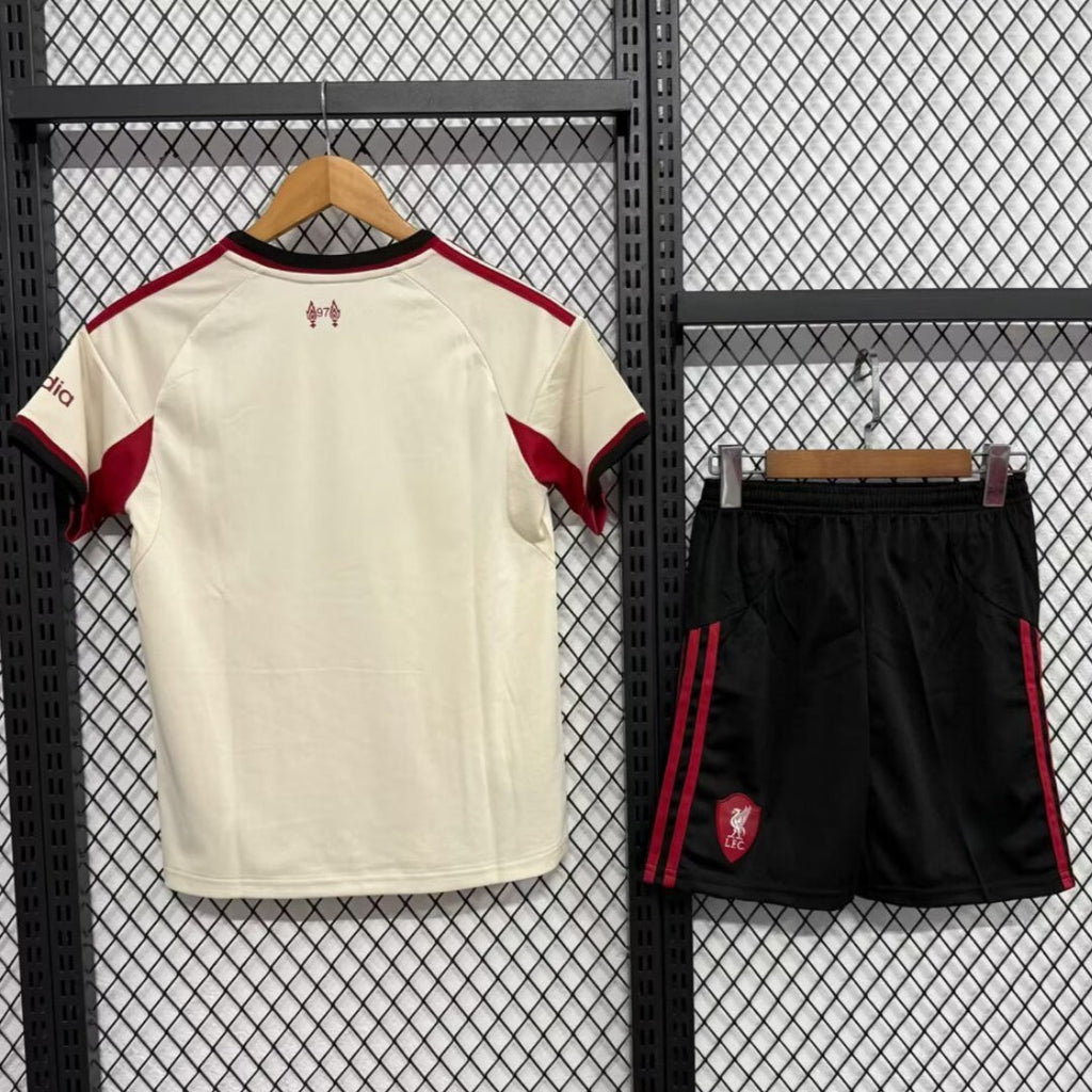 Ensemble extérieur Liverpool 25/26 pour adulte, maillot Le 12 -ème Maillot, vêtement de sport pour fans de football.