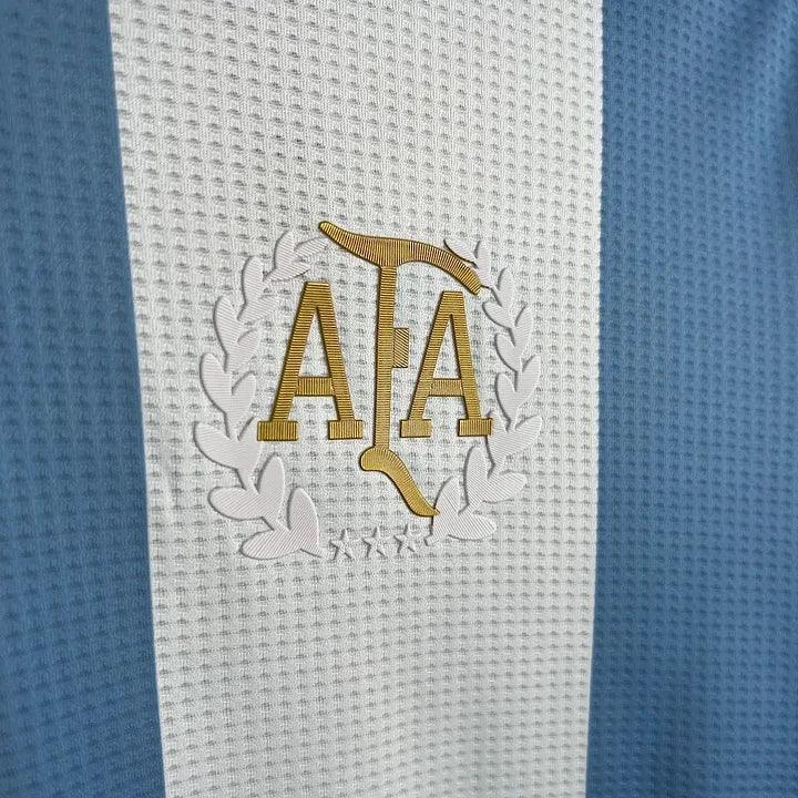 Maillot Argentine de football 50ème anniversaire 2024-2025, fabriqué par Le 12 -ème Maillot, avec logo et design spécial anniversaire