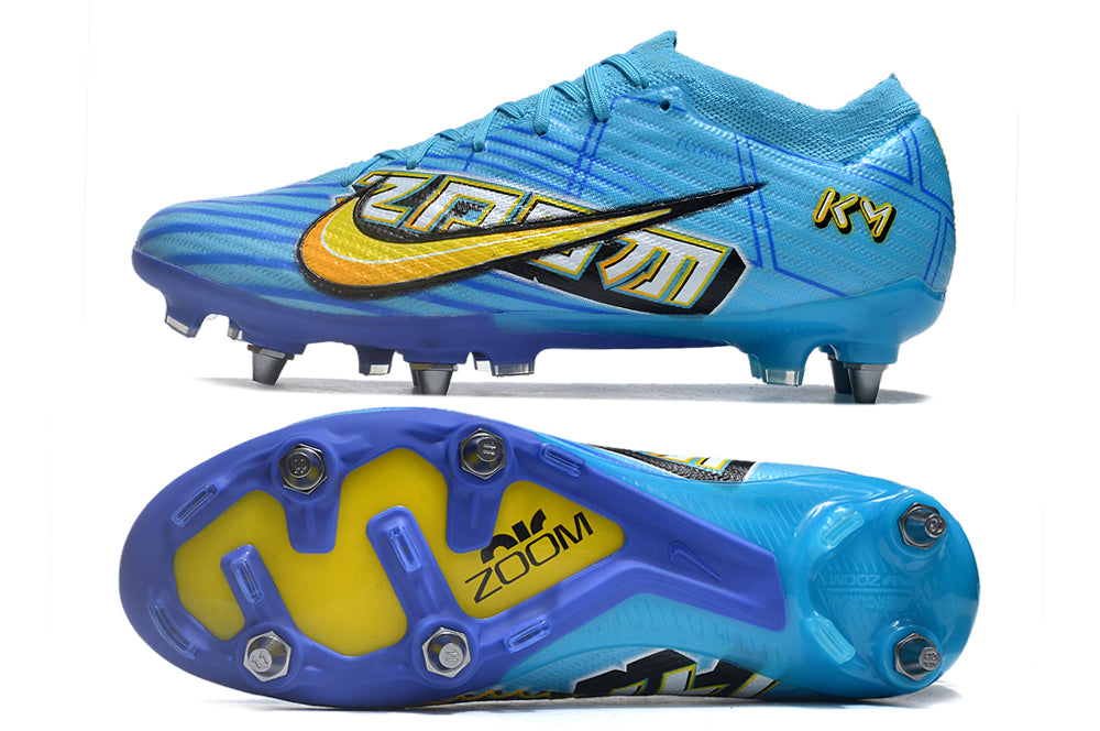 Crampons Mercurial Vapor XV Elite pour football, chaussures de sport avec pointes en acier pour traction optimale.