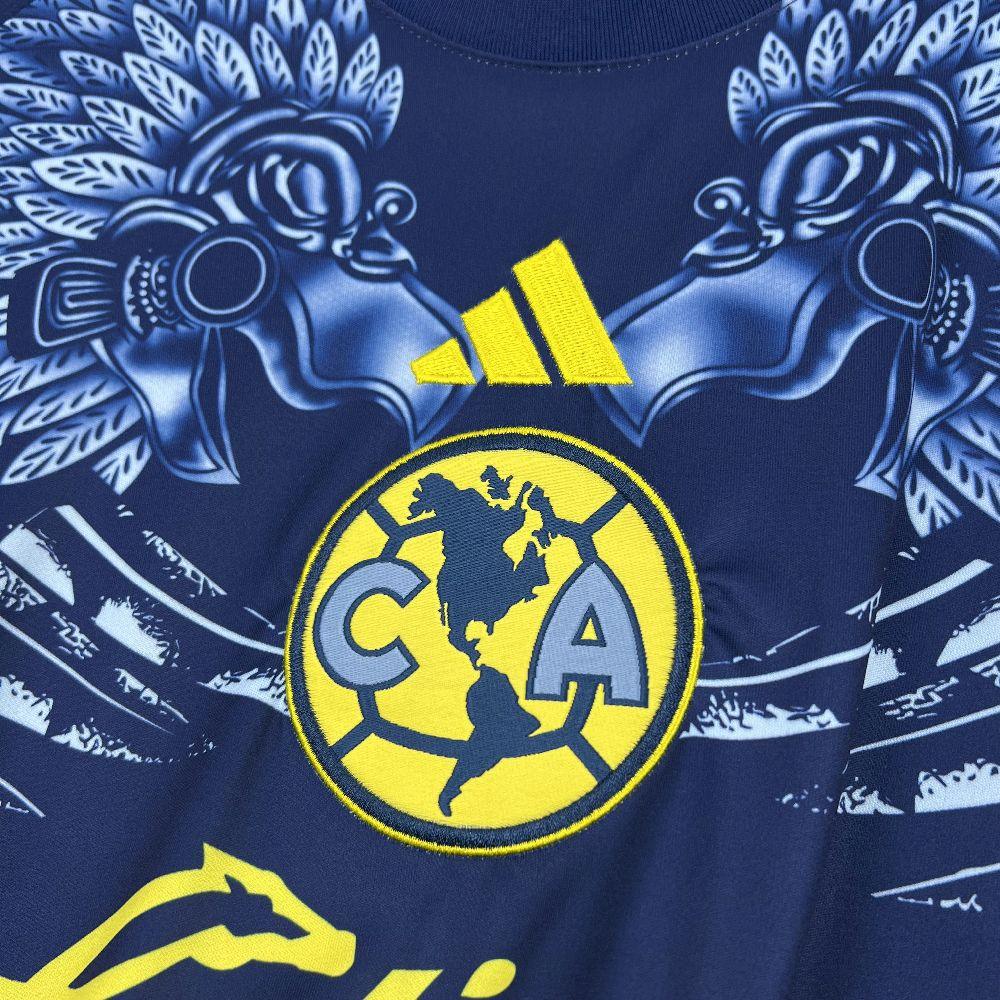 Maillot extérieur de l'équipe America 2025-26, marque Le 12 -ème Maillot, vue en gros plan, détails du design et logo visibles.