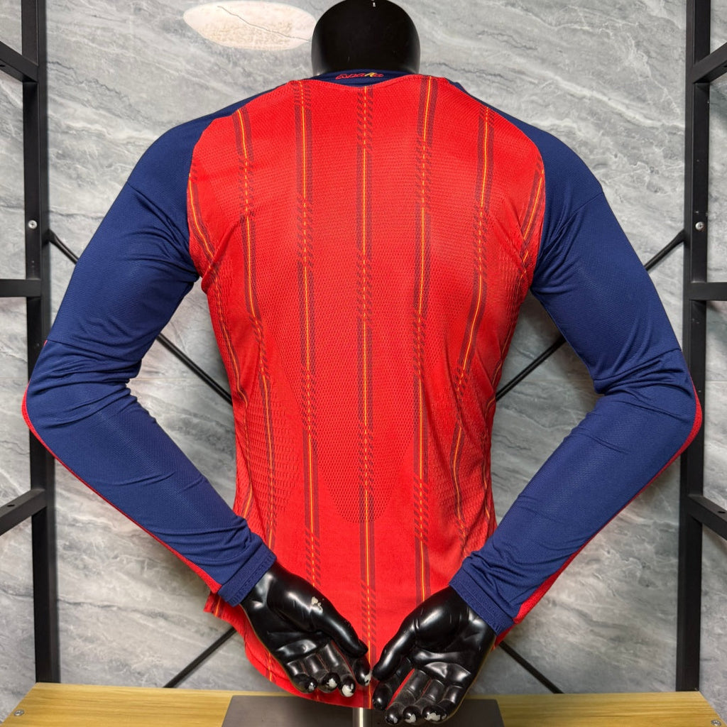 Maillot domicile 25/26 Espagne à manches longues, Le 12 -ème Maillot, maillot de football officiel pour fans espagnols