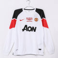 Maillot extérieur rétro Manchester United 2010-2011 à manches longues, marque Le 12 -ème Maillot, vue de face.