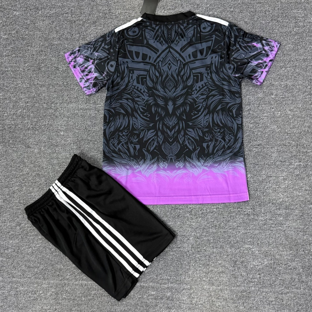 Ensemble enfant Liverpool violet Le 12 -ème Maillot, veste et pantalon assortis pour garçon de taille 25/26, vue de face.