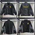 Veste coupe-vent réversible Le 12 -ème Maillot Dortmund, côté bleu avec logo, vue de face.