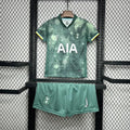 Pantalon d'enfant Tottenham Third 2024/2025 de Le 12 -ème Maillot, uniforme avec logo et détails en bleu et blanc.