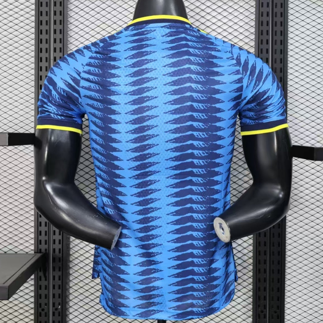 Maillot extérieur de football pour enfants Colombie 25/26, marque Le 12, avec logo et design de l'équipe nationale.