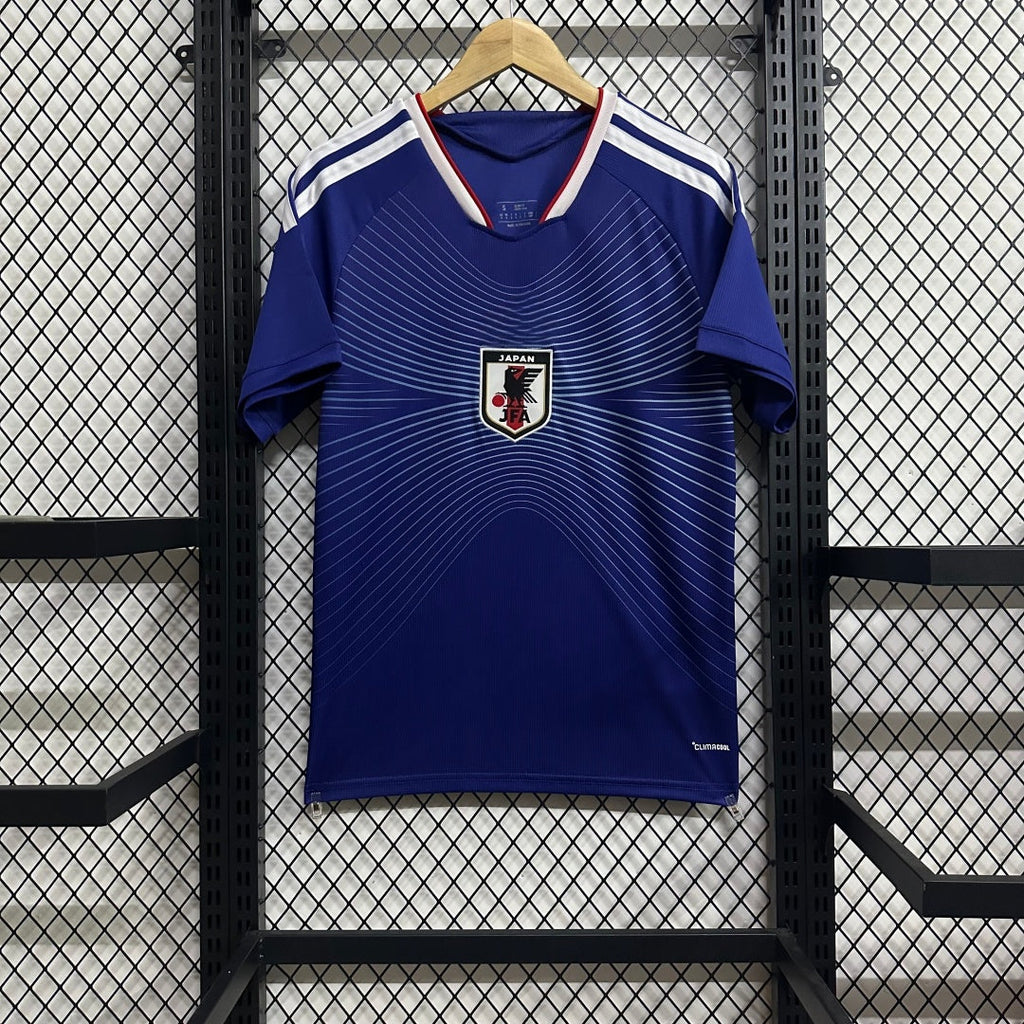 Maillot domicile 25/26 Japon Le 12 -ème Maillot, maillot de football avec design japonais, vue de face, couleurs officielles.