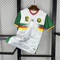 Maillot Cameroun CAN 2025-26 de la marque Le 12ème Maillot, vue de face avec logo et détails verts et jaunes.