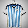 Maillot domicile rétro de l'Argentine 2014, marque Le 12 -ème Maillot, vue de face avec détails du design sportif.
