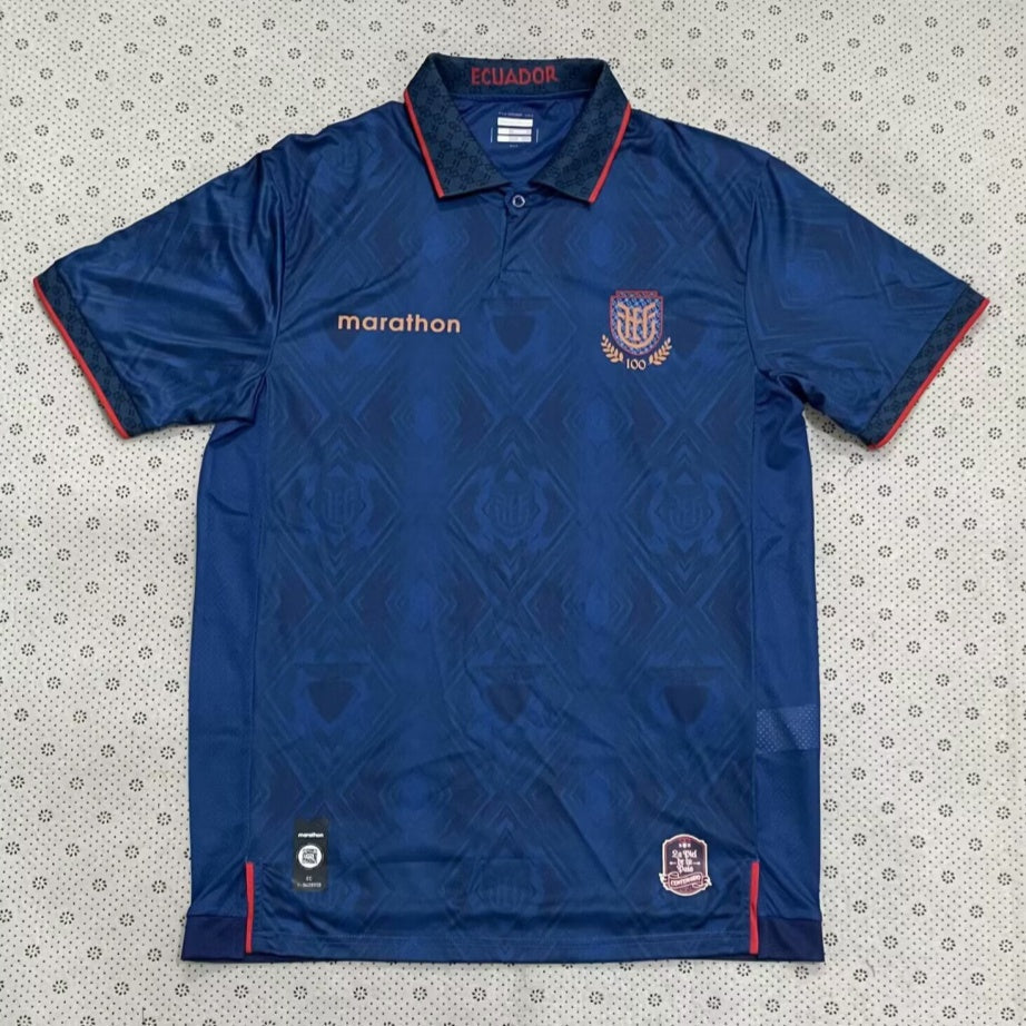 Maillot extérieur 25/26 Équateur Le 12, maillot de football avec logos et design officiel, vue de face.