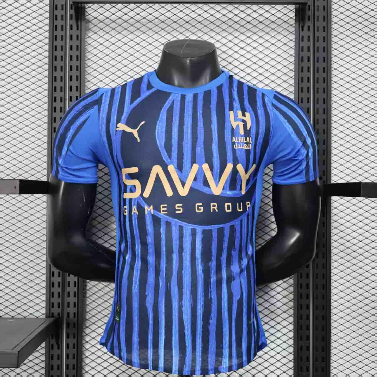 Maillot de football Al Hilal 2025-26, Le 12 -ème Maillot, vue de face avec logo et design du maillot.