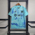 Maillot de football Inter Miami saison 2023-2024 édition spéciale, fabriqué par Le 12, avec logo et design distinctifs.