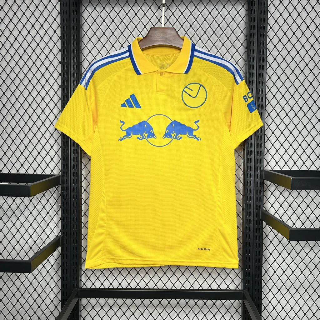 Maillot extérieur Leeds United 2024-25 Le 12 -ème Maillot, maillot de football avec logo de l'équipe et design officiel.