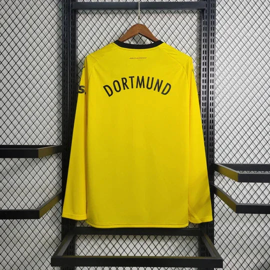 Maillot Dortmund 2023-2024 à manches longues, marque Le 12 -ème Maillot, en bleu avec logo du club visible.