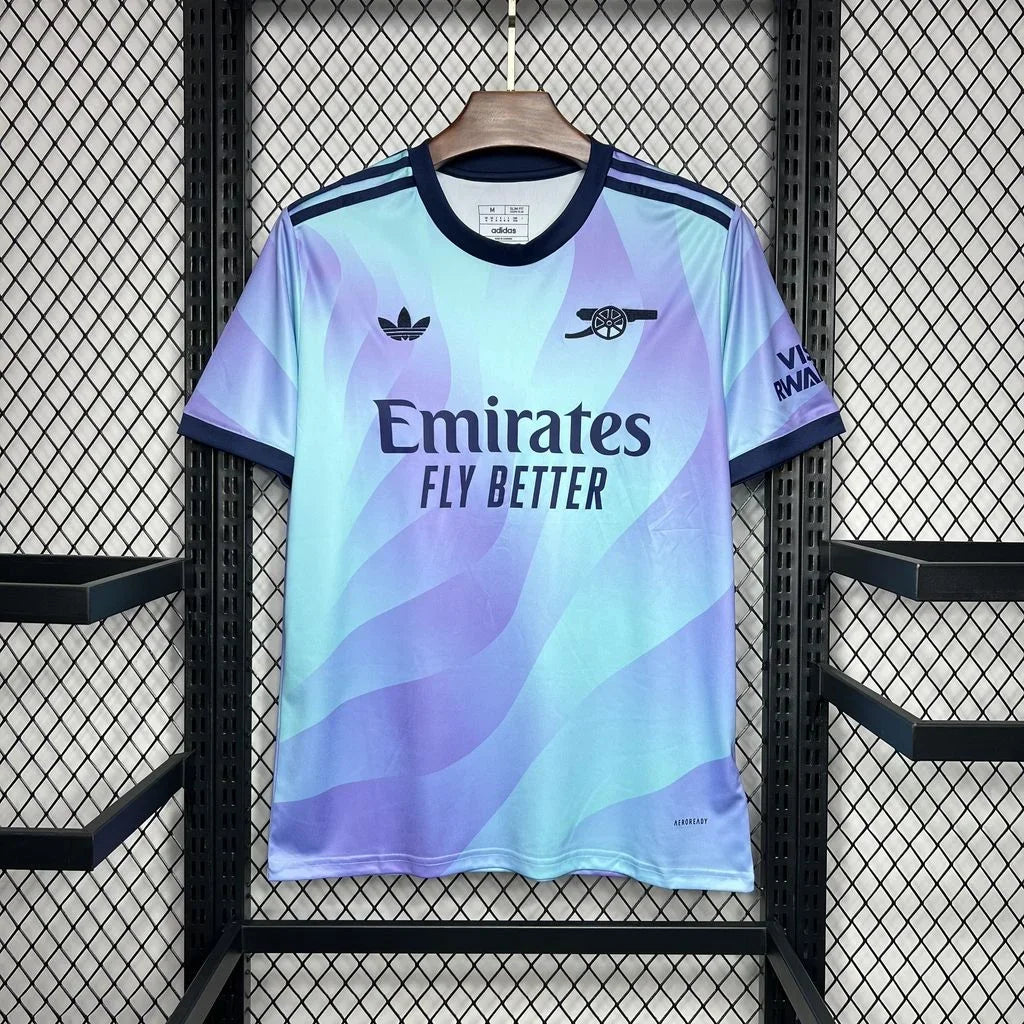 Maillot Arsenal Third 2024/25 de Le 12-ème Maillot, vue de face avec logo et détails du maillot de football.