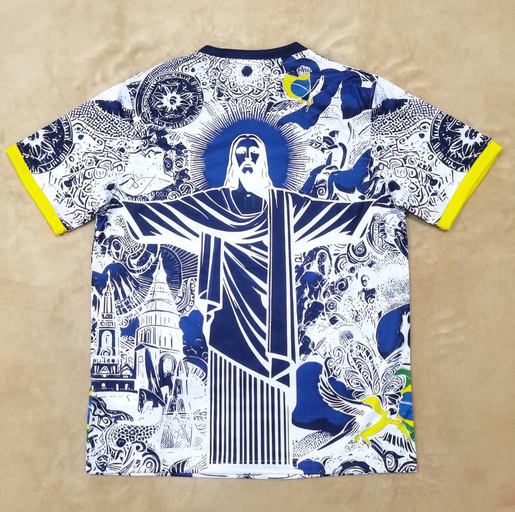 Maillot de football Brésil 25/26 Le 12 -ème Maillot, design spécial, vue de face avec logo et détails colorés.