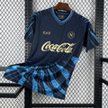 Maillot d'entraînement Naples 25/26 de couleur bleue, marque Le 12 -ème Maillot, vue de face sur fond blanc.