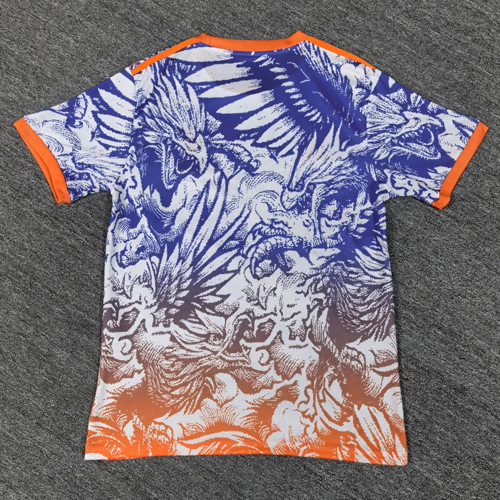 Maillot Liverpool 25/26 bleu Le 12 -ème Maillot, maillot de football pour enfants, détails du design visible.