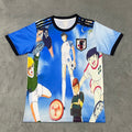 Maillot 25/26 japan anime spécial bleu, maillot de sport Le 12 -ème Maillot, design coloré et graphique pour fans d'anime.