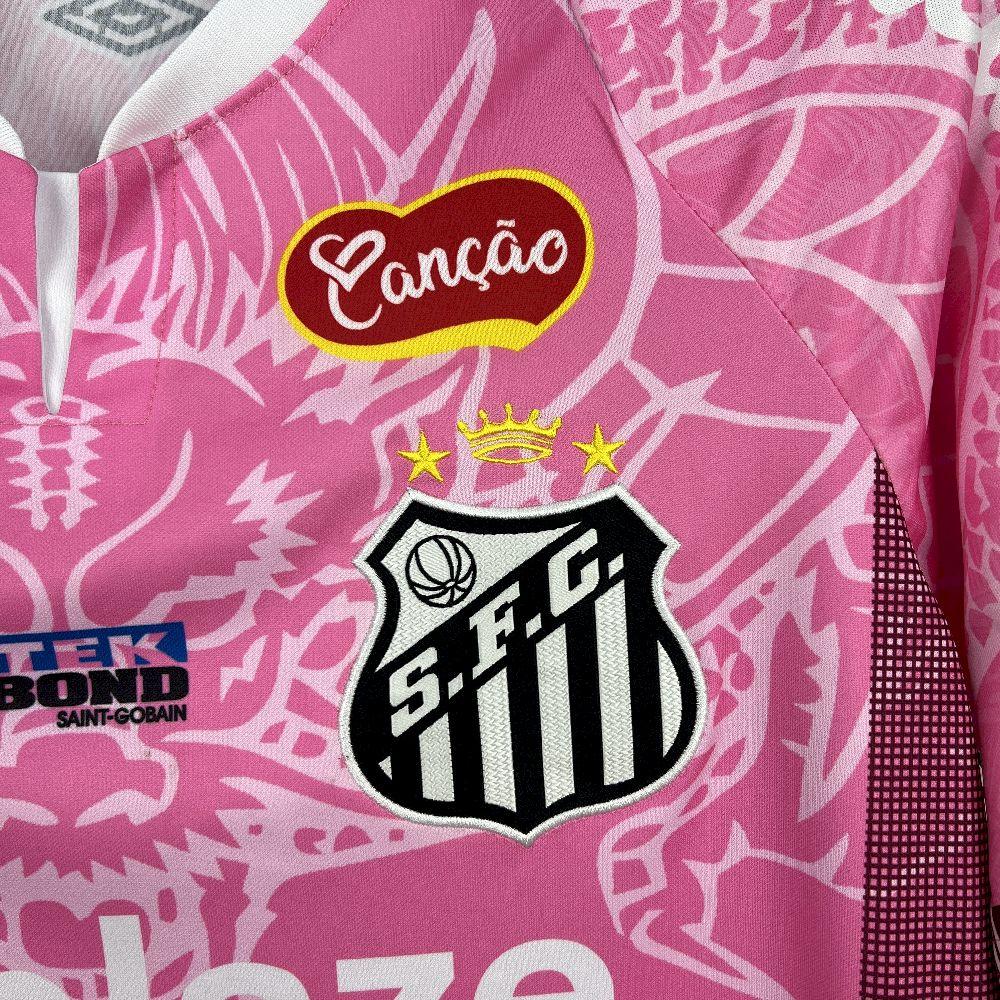 Maillot de football Santos concept 2025-26 de la marque Le 12-ème Maillot, vue de face avec logo et design moderne.