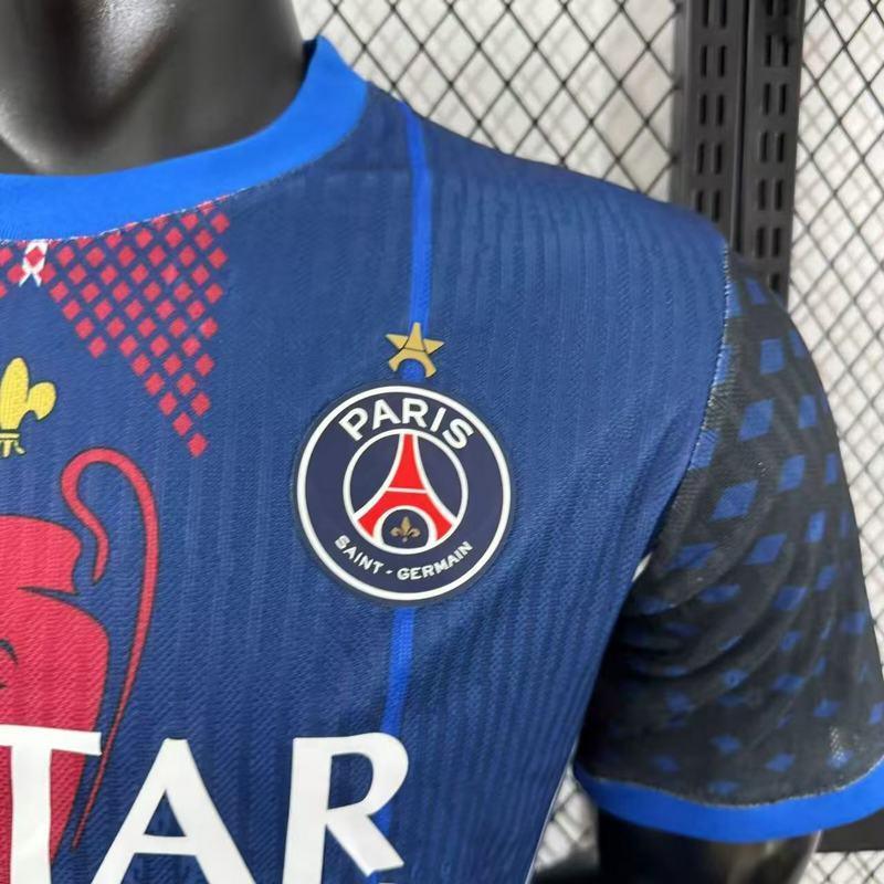 Maillot PSG concept 2025-26 par Le 12 -ème Maillot, jersey de football avec logo du PSG et design moderne.