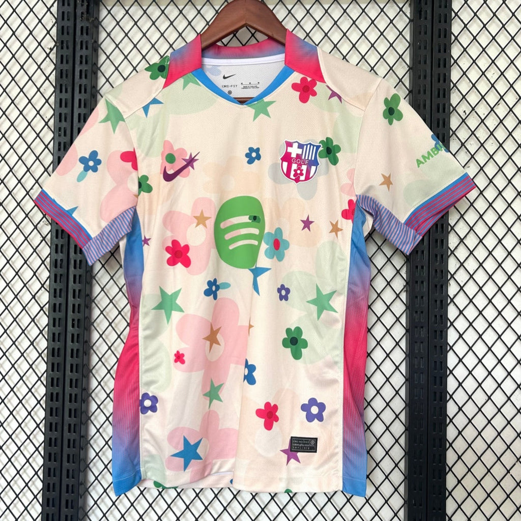 Maillot de football Le 12 -ème Barcelone 25/26 avec logo de dragon, vue frontale, taille 25/26, détail du design sportif.