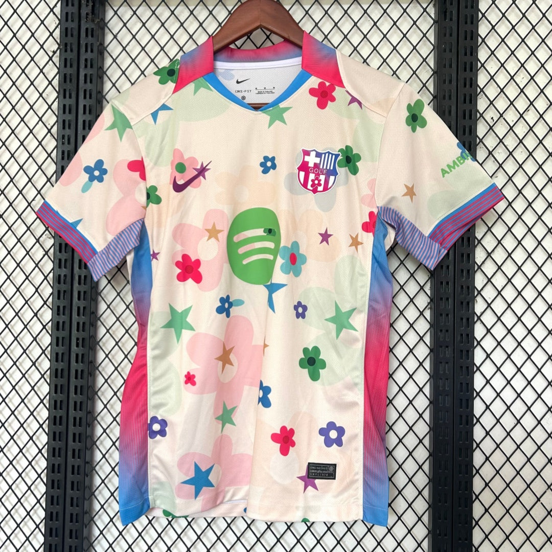 Maillot de football Le 12 -ème Barcelone 25/26 avec logo de dragon, vue frontale, taille 25/26, détail du design sportif.