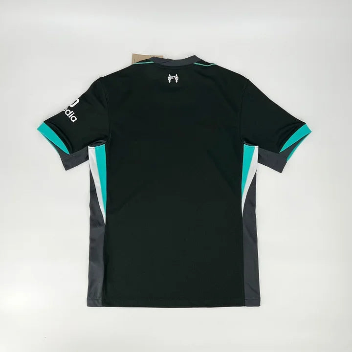 Maillot extérieur Liverpool foot 2024 2025 Le 12-ème Maillot, maillot de football avec logo et design officiel.