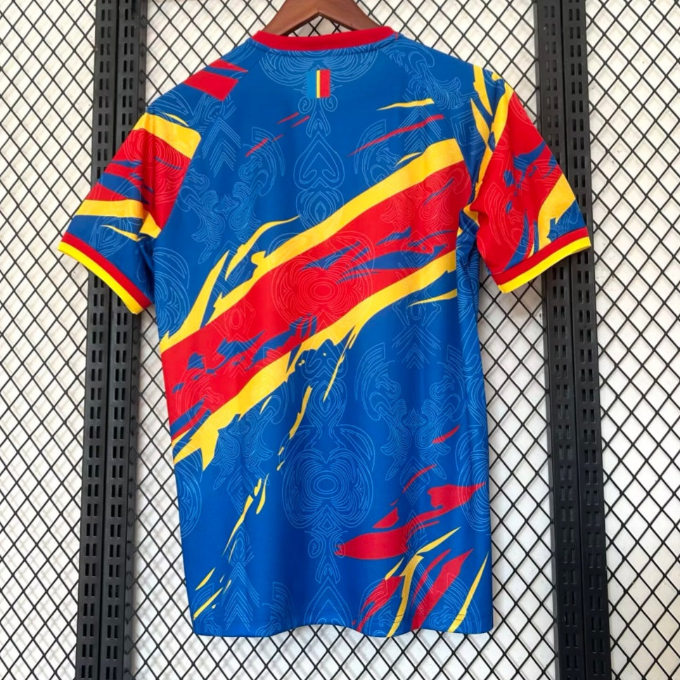 Maillot Côte d'Ivoire 25/26 de Le 12 -ème Maillot, maillot de football bleu avec logo officiel, devant du maillot.