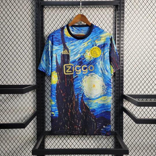 Maillot de football Ajax saison 2023-2024 édition spéciale Le 12-ème Maillot, maillot coloré avec logo et détails de l'équipe.