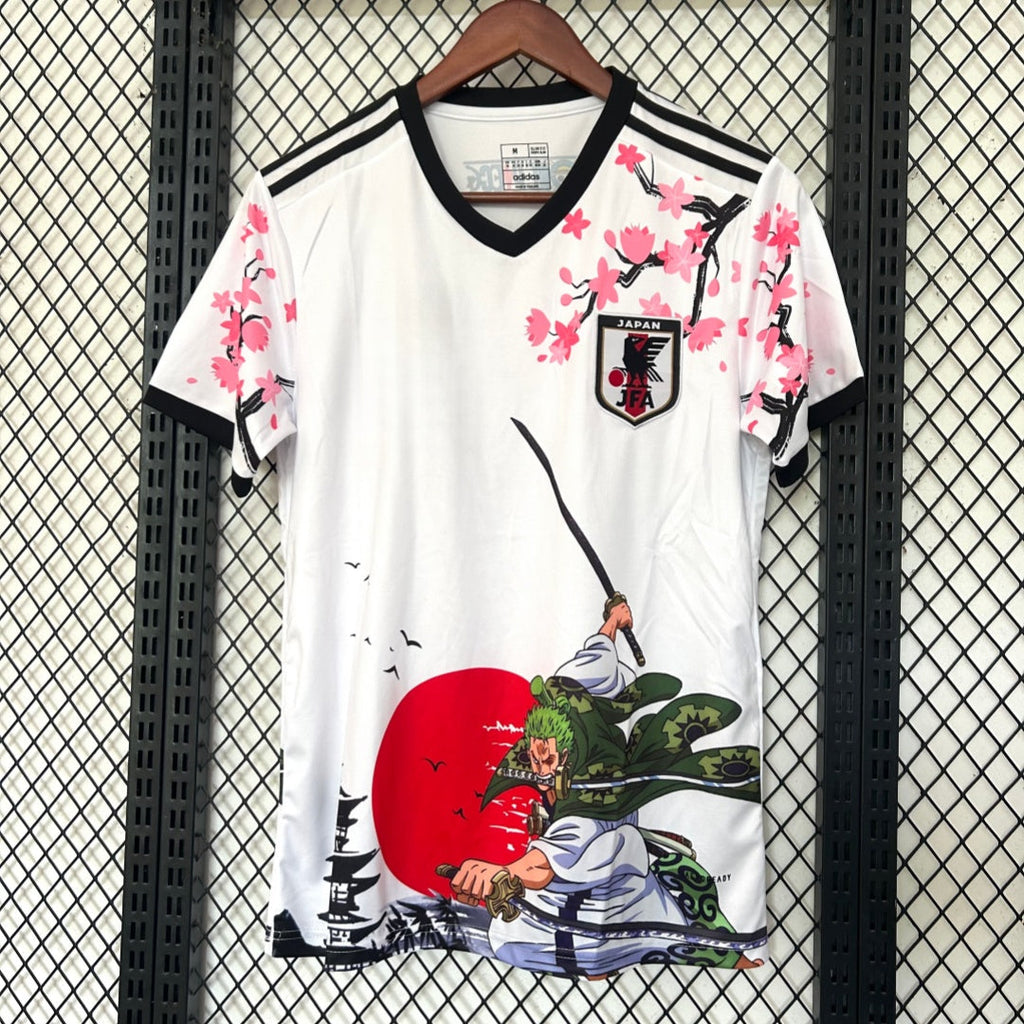 Maillot 2024 Japon, style A1, marque Le 12 -ème Maillot, vue de face avec motifs et logo de l'équipe nationale.