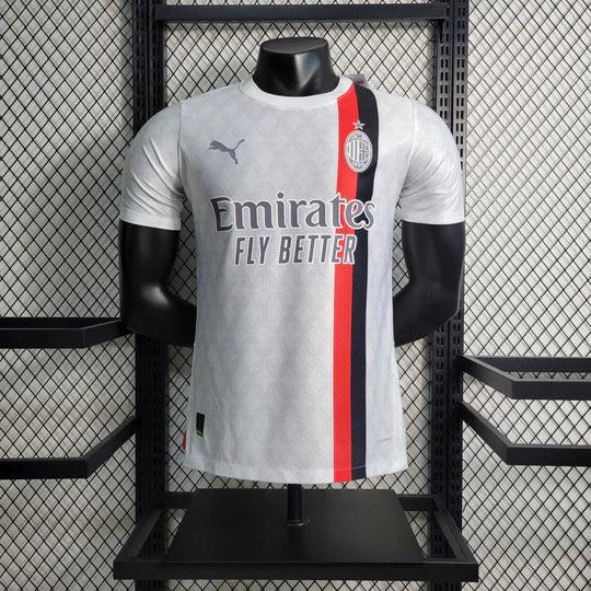 Maillot extérieur AC Milan saison 2023-2024, marque Le 12 -ème Maillot, vue de face avec logo et détails du maillot.