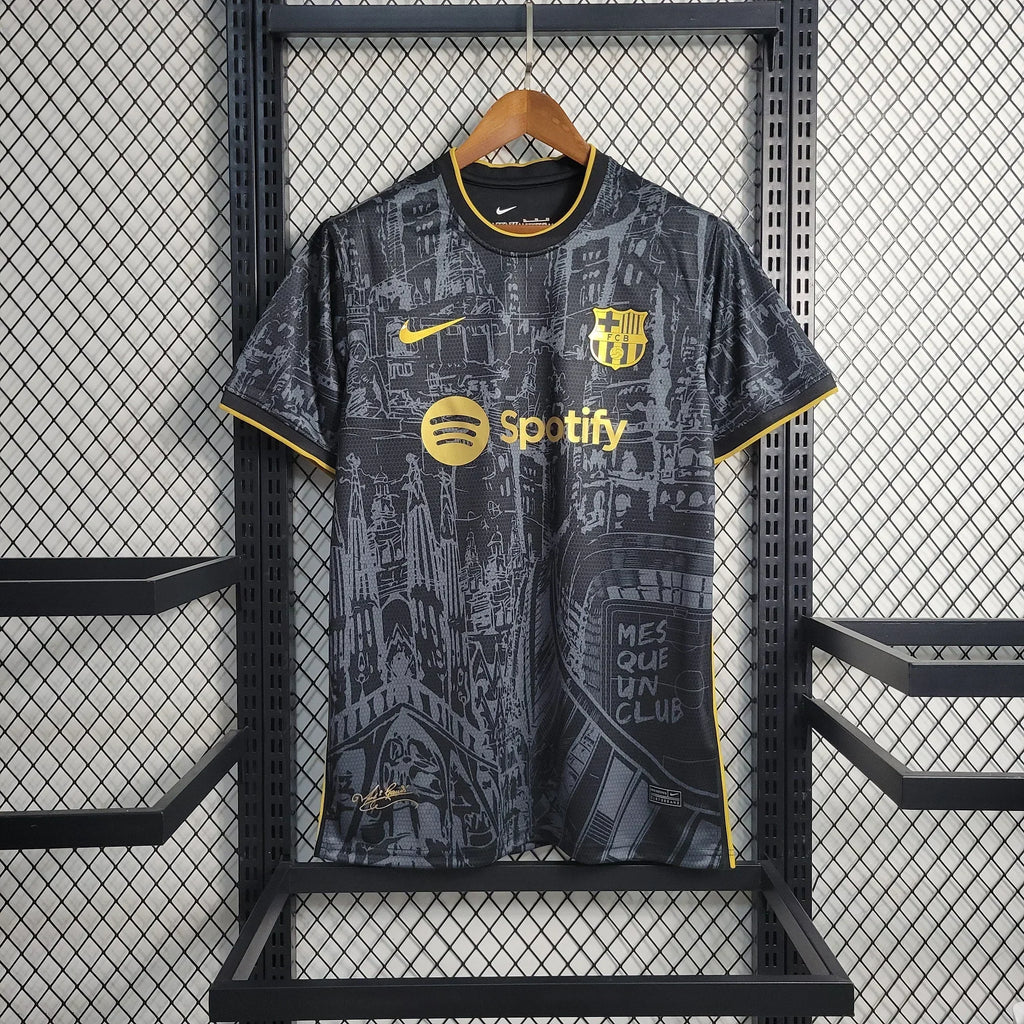 Maillot spécial FC Barcelone 2023-2024 Le 12ème Maillot, maillot de football avec logo et design unique, vue de face