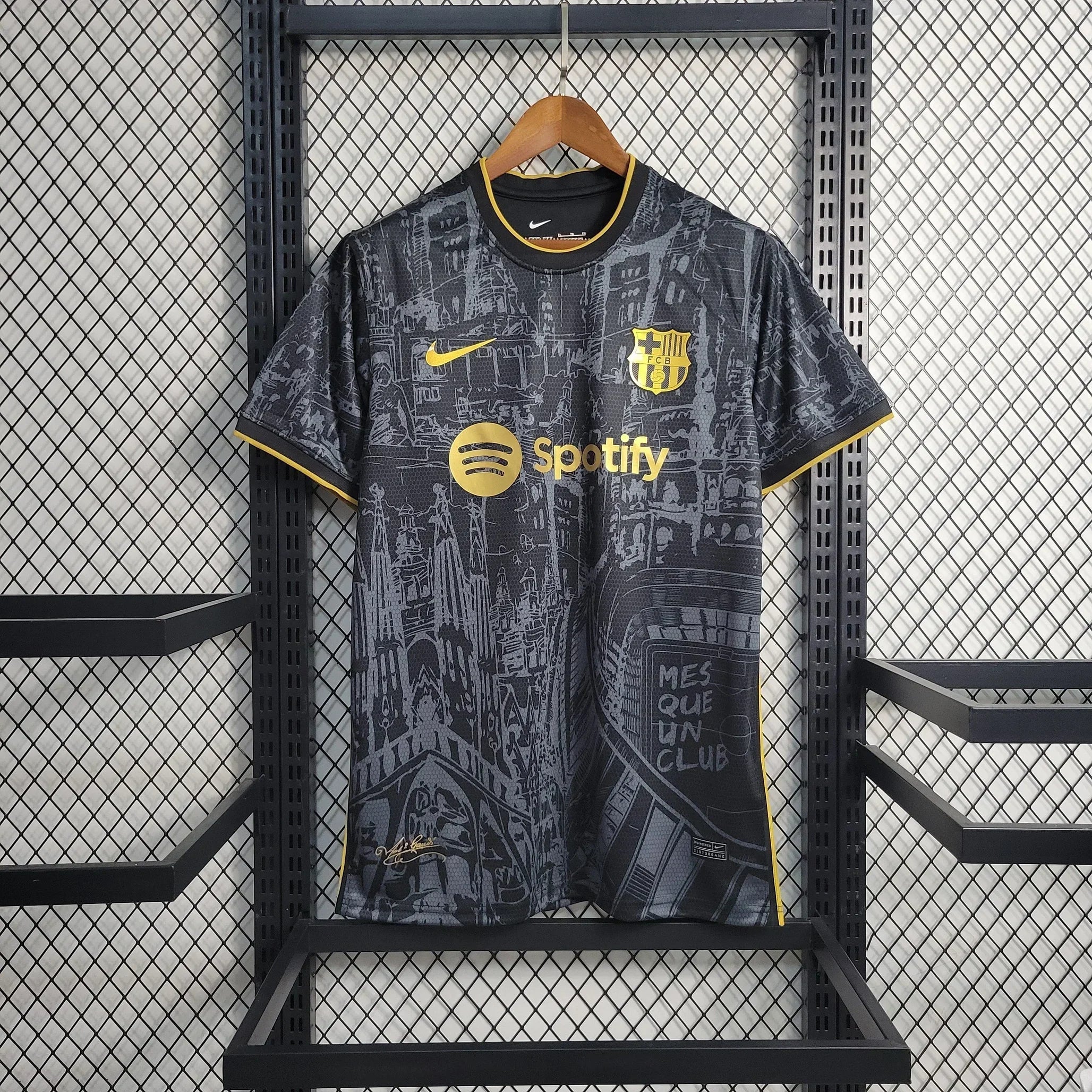 Maillot spécial FC Barcelone 2023-2024 Le 12ème Maillot, maillot de football avec logo et design unique, vue de face