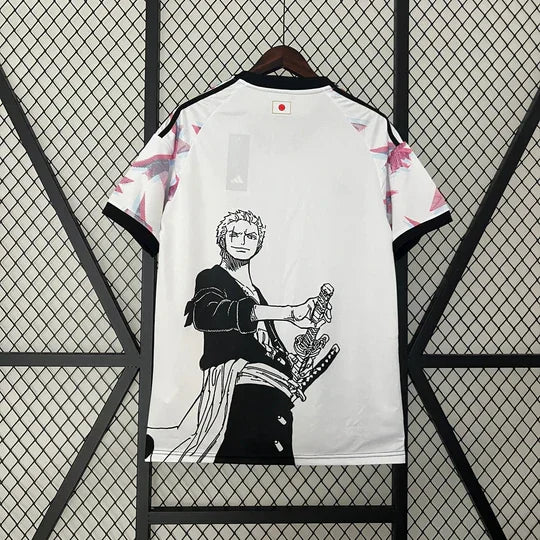 Maillot de football Japon Concept Zoro One Piece 2023/24, modèle de Le 12 -ème Maillot, vue de face avec design détaillé.