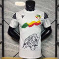 Maillot de football blanc 25/26 du joueur Benin, marque Le 12 -ème Maillot, vue front du maillot avec détails et logo.
