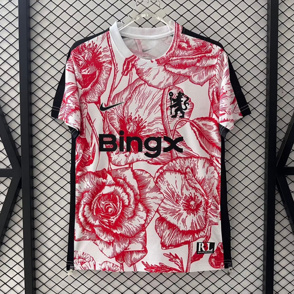 Maillot Chelsea Le 12-ème pour enfants, taille 25/26, en tissu léger avec logo et couleurs officielles du club.