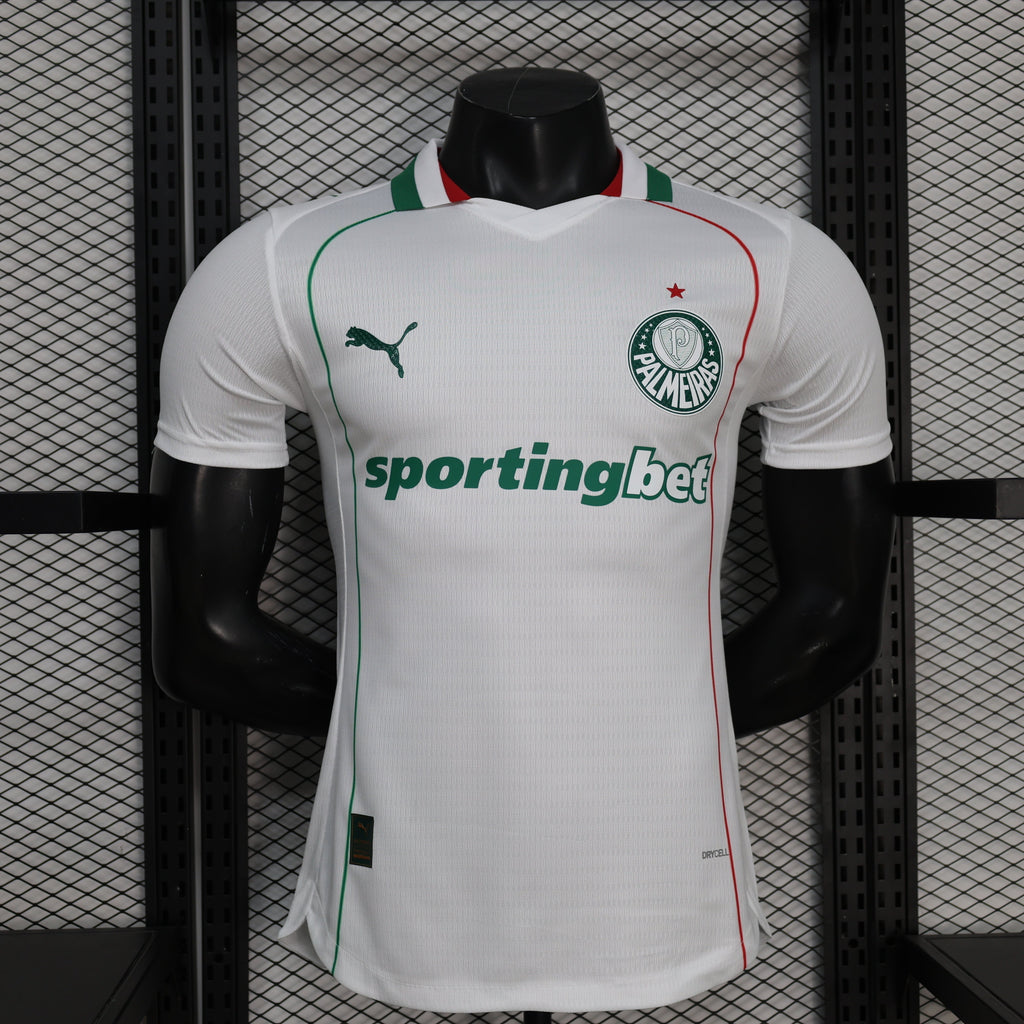 Maillot extérieur Palmeiras 2026-27 Le 12 -ème Maillot, maillot de football avec logo officiel, blanc avec détails verts.