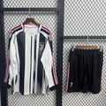 Ensemble Juventus domicile 25/26 pour homme, maillot à manches longues, marque Le 12 -ème Maillot, vue de face.
