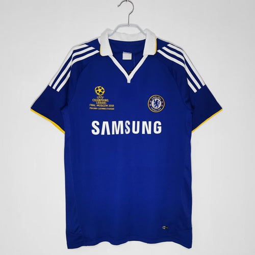 Maillot domicile rétro Chelsea 2008-2009, marque Le 12-ème Maillot, vue de face avec logo et détails du maillot.