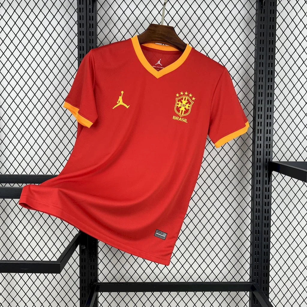 Maillot de football Brésil 2025-26 Le 12 -ème Maillot, maillot concept avec design moderne et couleurs vives.