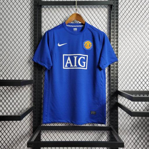 Maillot rétro Manchester United 2008, Le 12 -ème Maillot, vue de face avec logo et détails du maillot vintage.