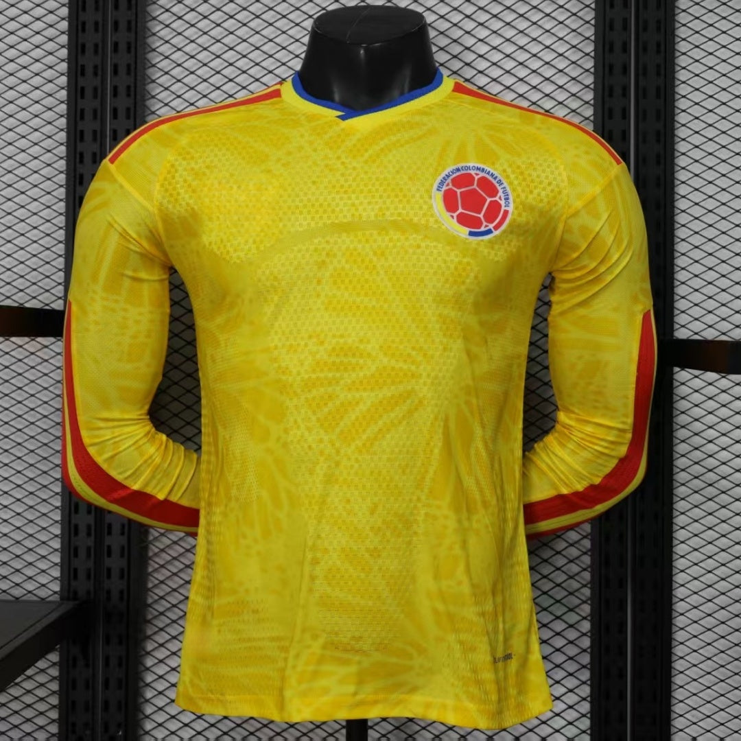 Maillot domicile de football Colombie 25/26 à manches longues, marque Le 12 -ème Maillot, devant avec logo et détails colorés