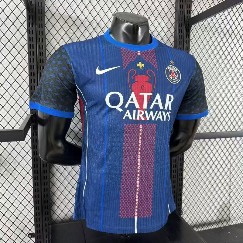 Maillot PSG concept 2025-26 Le 12-ème Maillot, maillot de football avec logo et design moderne, vue de face.